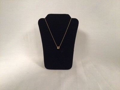 14 K Gold Star Cube Necklace with Chain