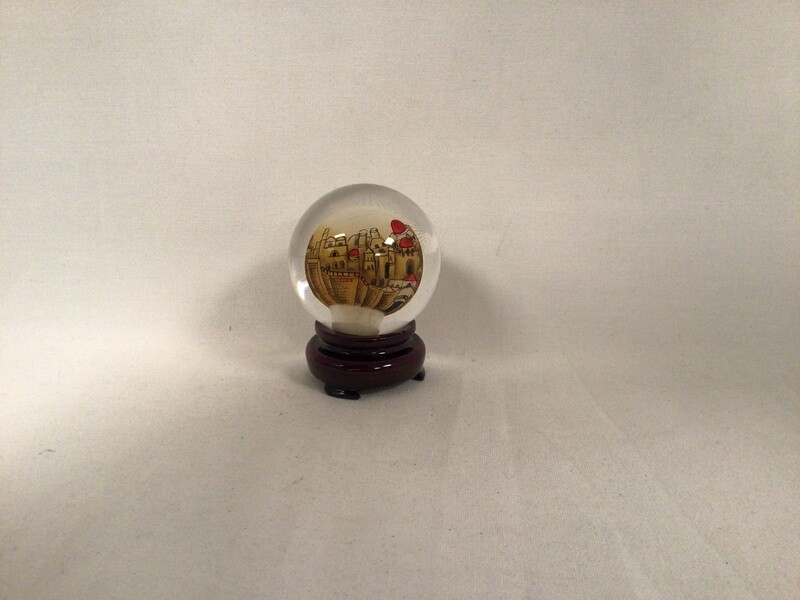 Golden Jerusalem Paperweight