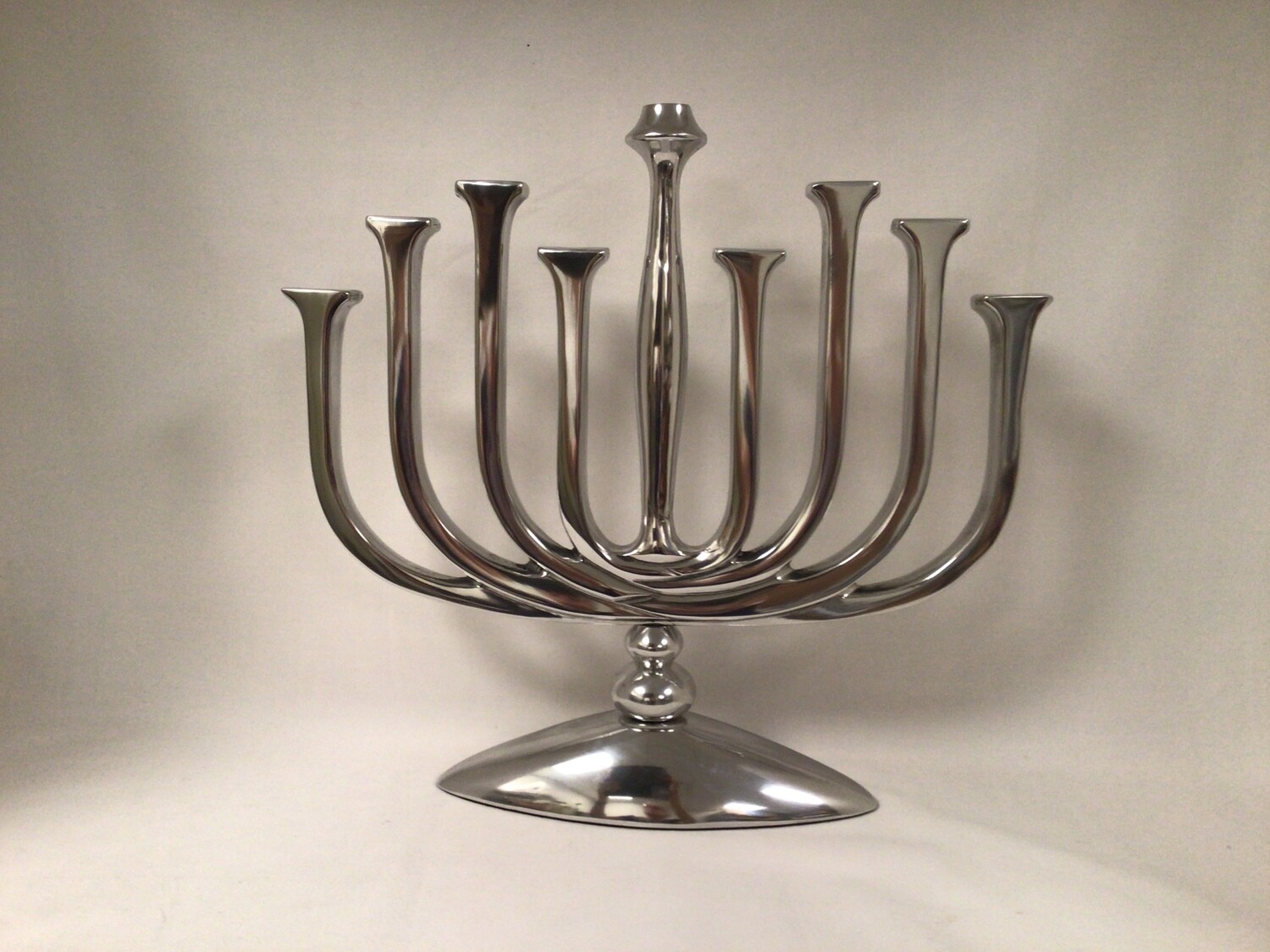 Centerpiece Modern Aluminum Menorah 