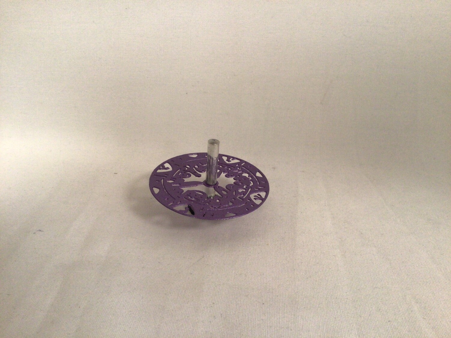 Metal Cut Purple Jerusalem  Dreidel