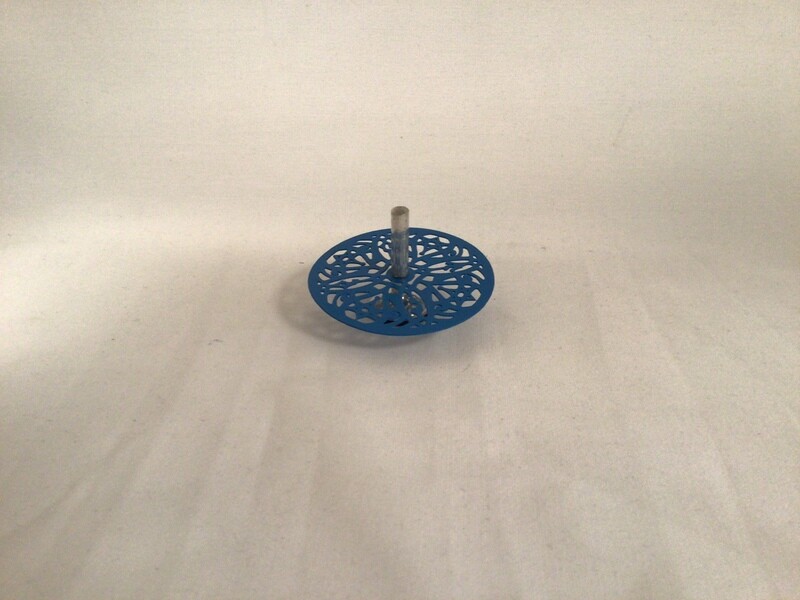 Metal Cut Blue  Star Dreidel