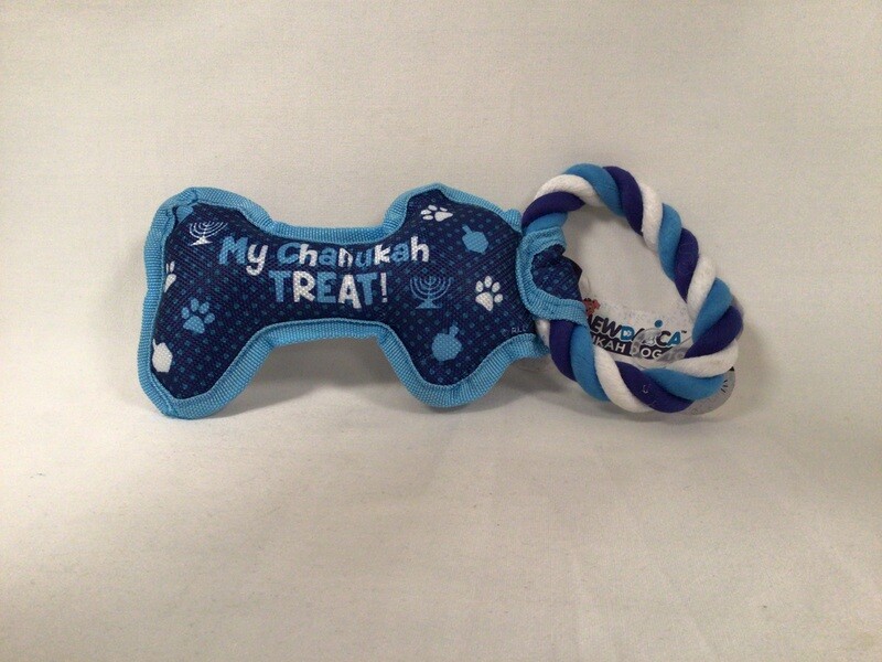 Chewdaica My Chanukah Dog Toy Bone