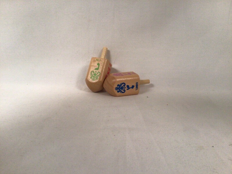 Large Natural Wood Dreidel