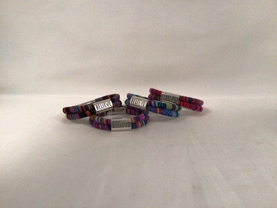 BELIEVE Affirmation Cotton Cord Bracelet -  Multicolor