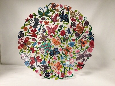 Large Laser Cut Bowl with Butterflies