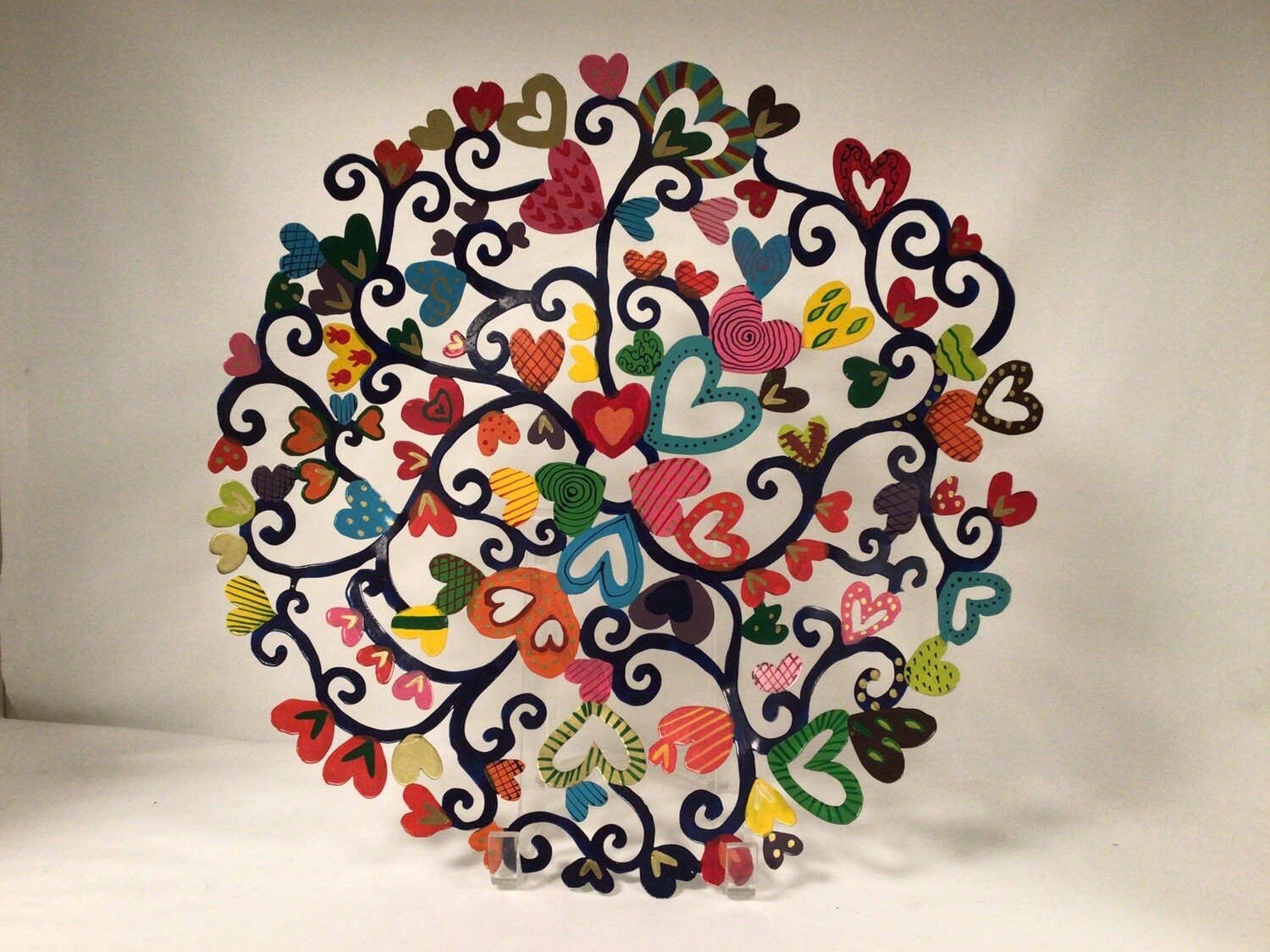 Large Laser Cut Bowl with Hearts