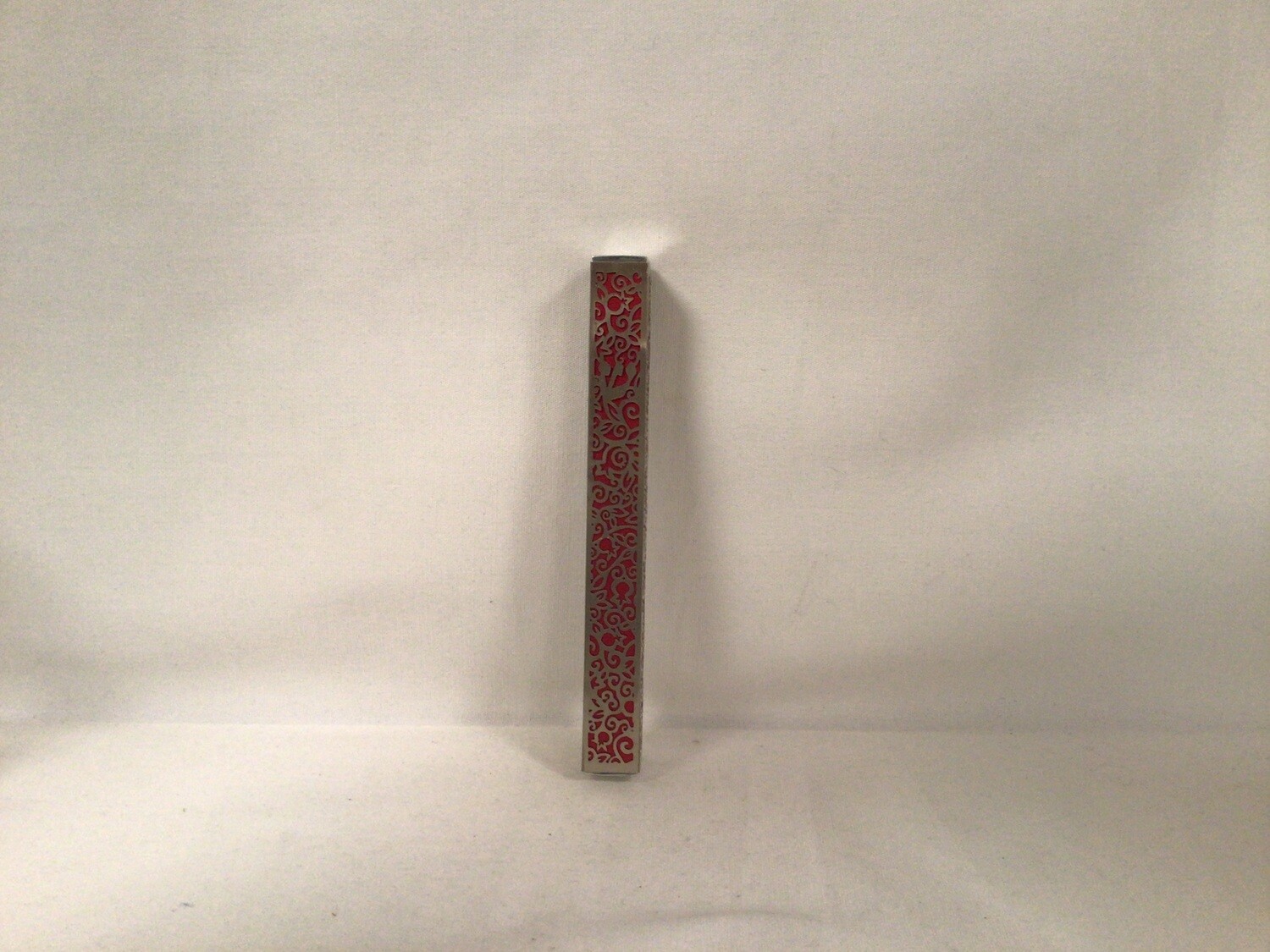 Red Pomegranate Cutout Mezuzah