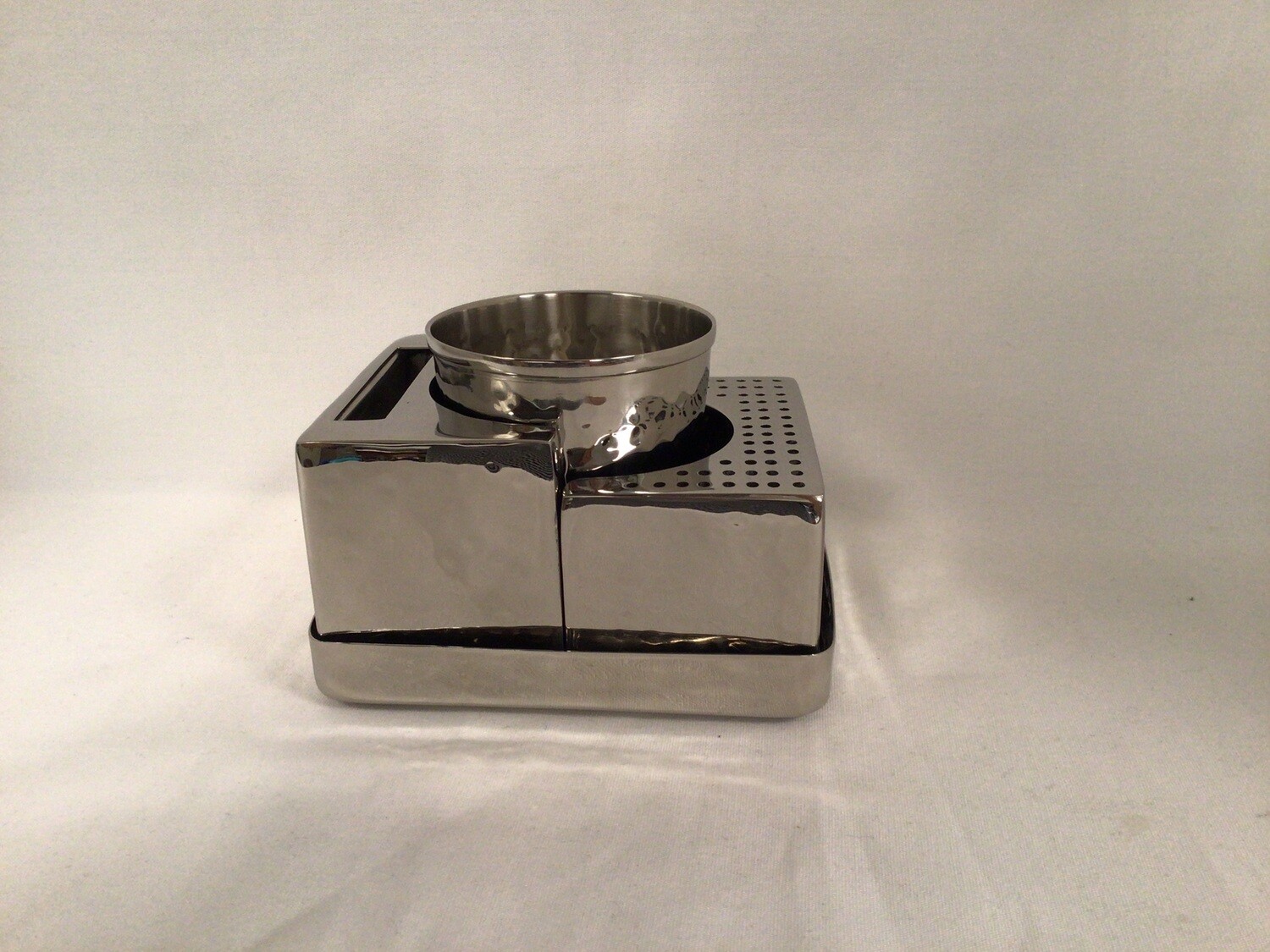 Nickel Hammered Havdalah Set