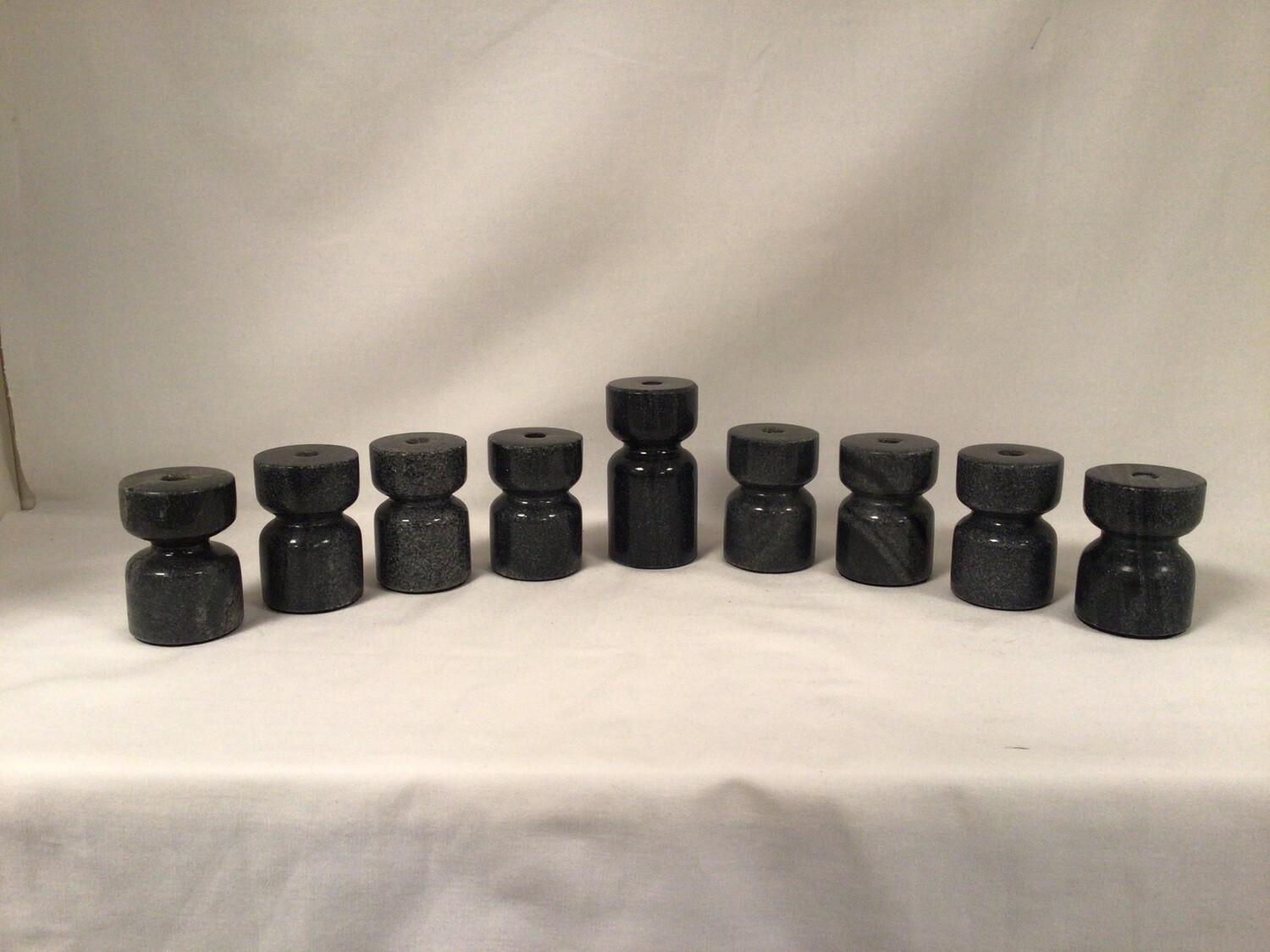 Black Menorah Candle Holders