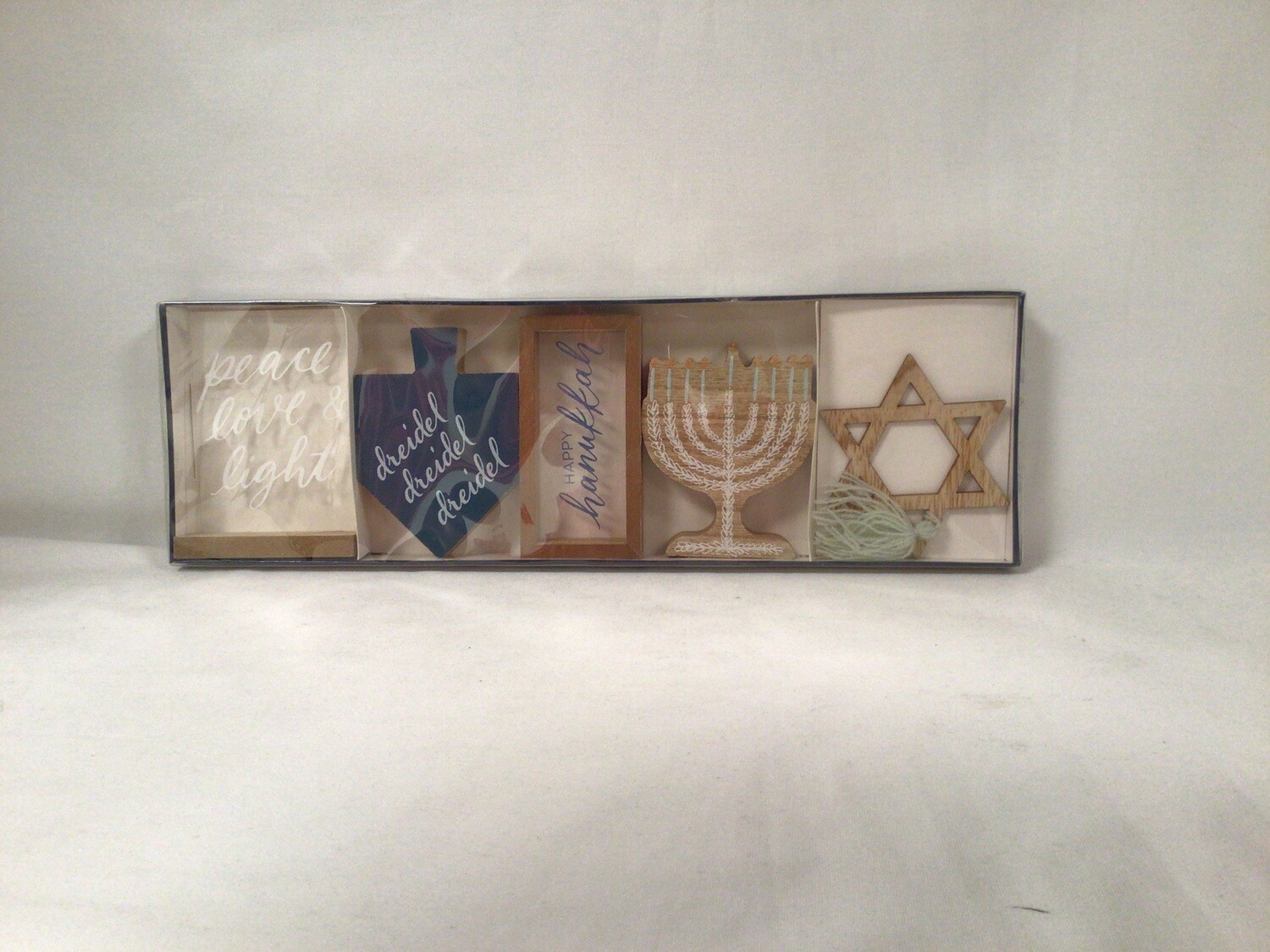 Set of Hanukkah Wood Decorations