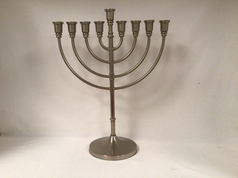 Recycled Aluminum Traditional Menorah
