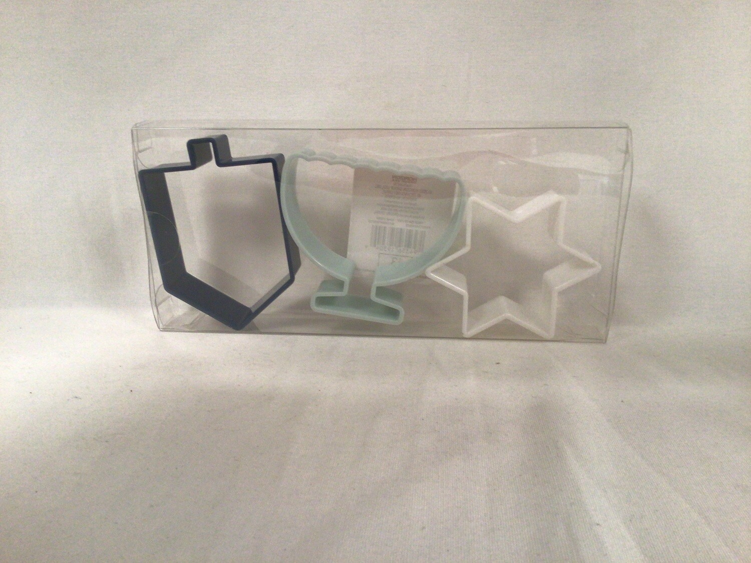 Set of 3 Plastic Hanukkah Cookie Cutters