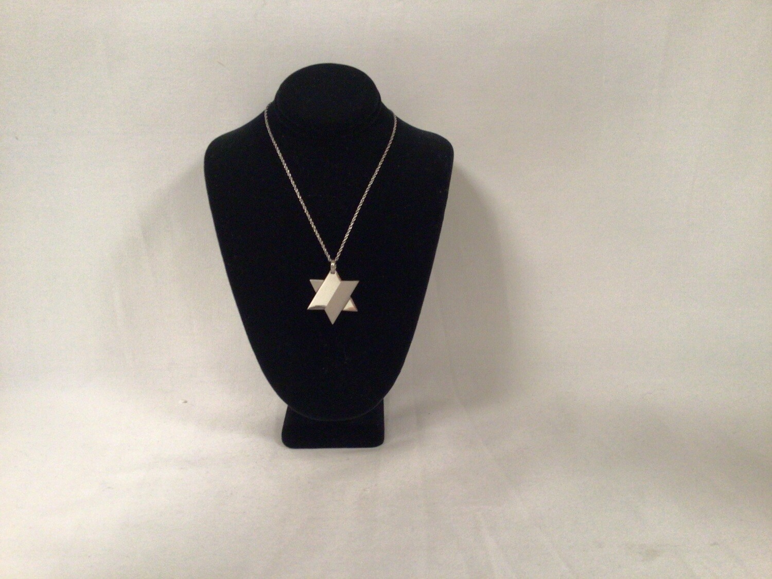 Two-Tone Star of David Necklace-Stainless Steel