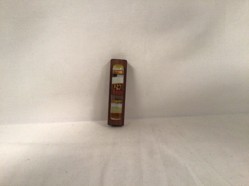Brown Wood Colors of Your Life Mezuzah