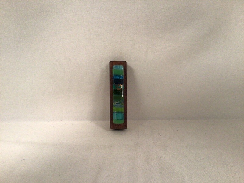 Green Wood Colors of Your Life Mezuzah