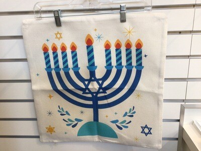 Hanukkah Menorah Pillow Cover