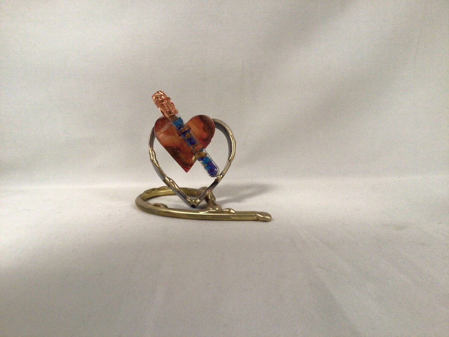 Heart Wedding Keepsake with Tube for Shards
