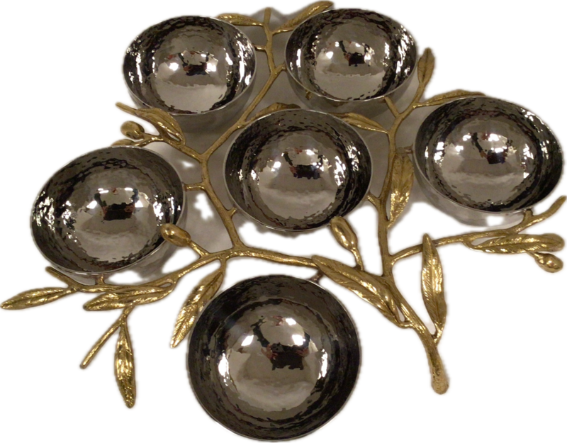 Michael Aram Olive Branch Seder Plate 