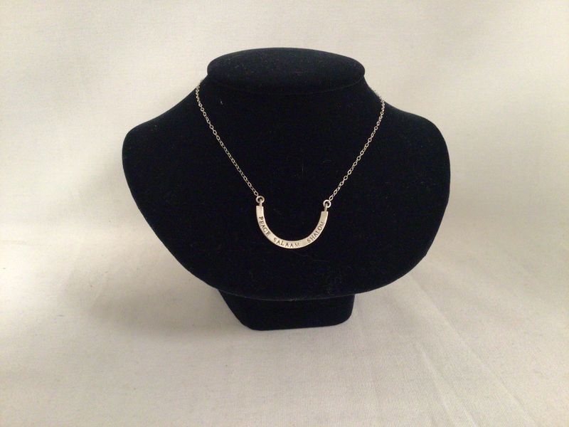 Sterling Silver Shalom Cup Full Necklace