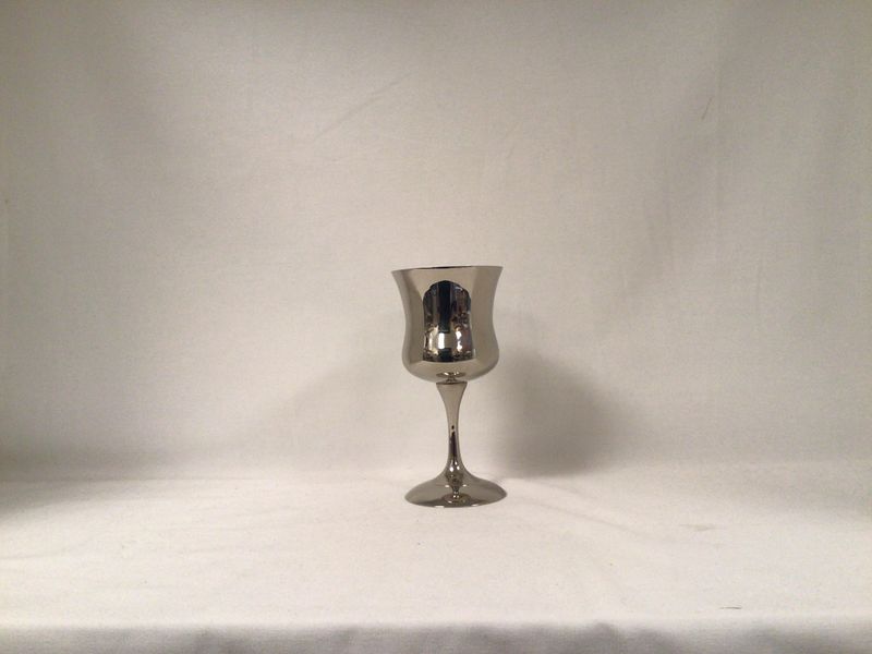 Classic High Polished Silver Finish Kiddush Cup