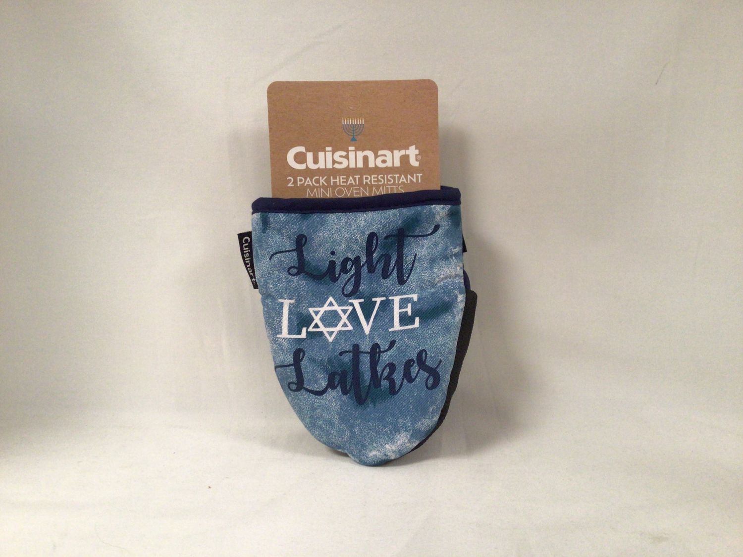 Heat Resistant Light Love and Latkes Mini Oven Mitts