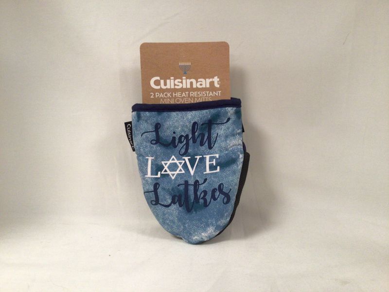 Heat Resistant Light Love and Latkes Mini Oven Mitts