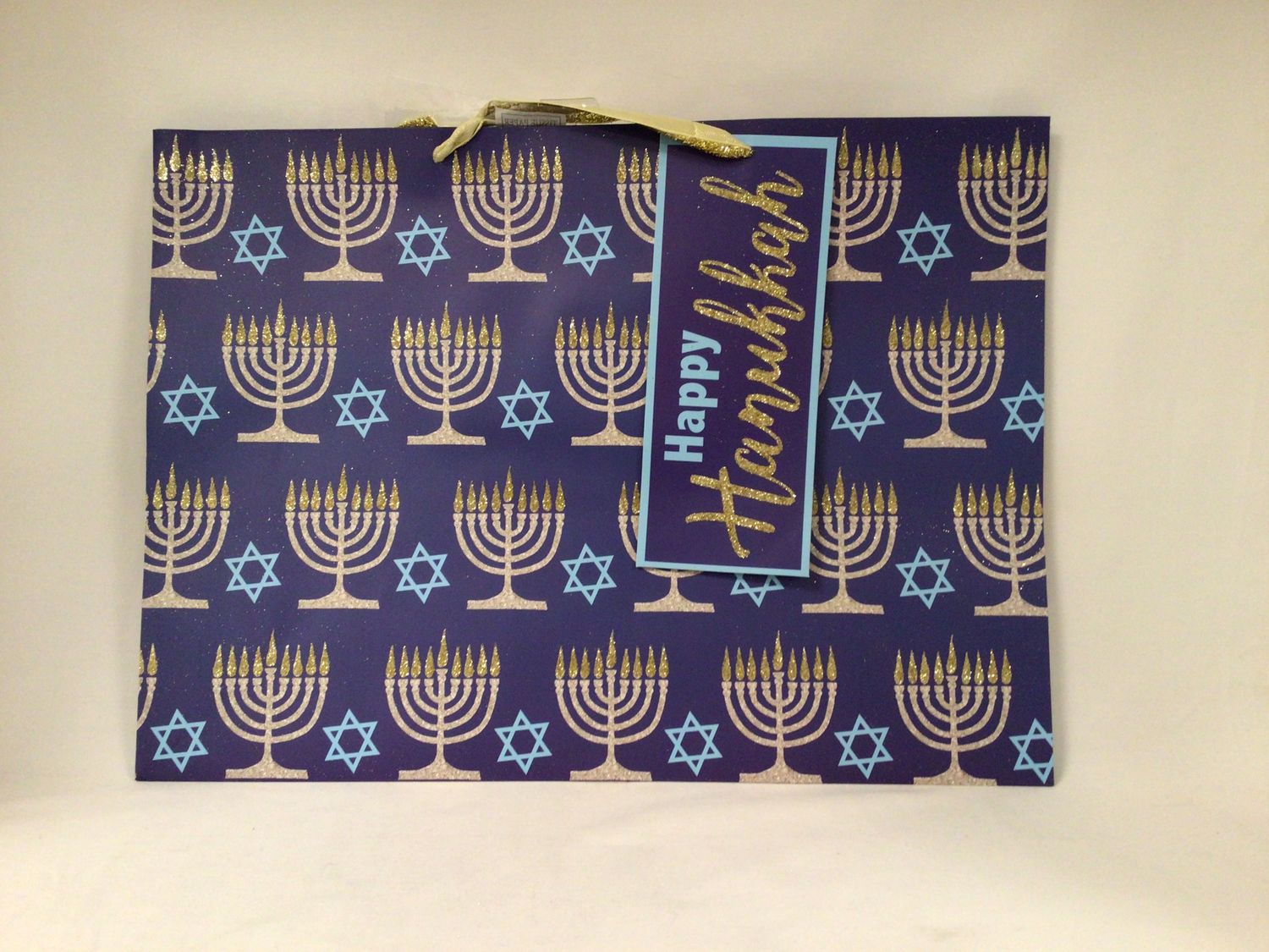 Menorah and Star Gift Bag
