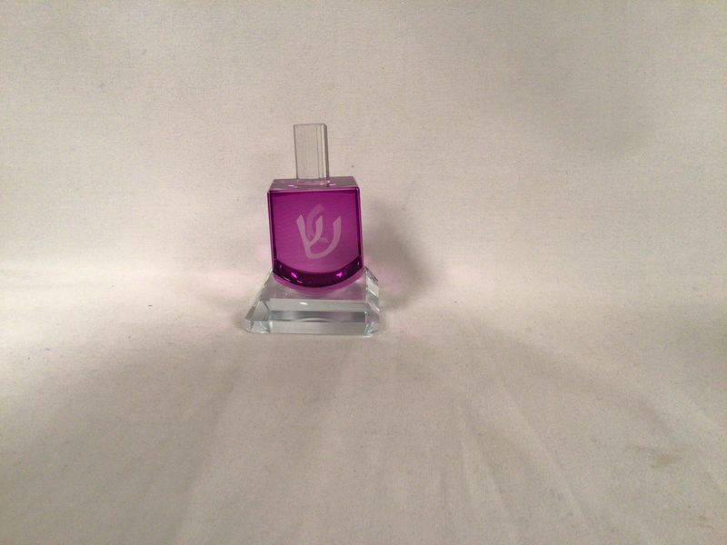 Crystal Dreidel Purple