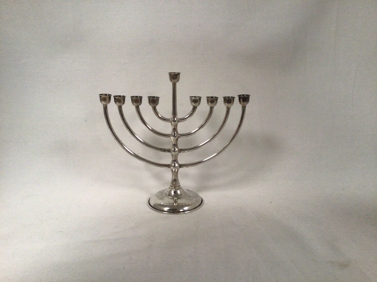 Traditional Silver Plated  Menorah