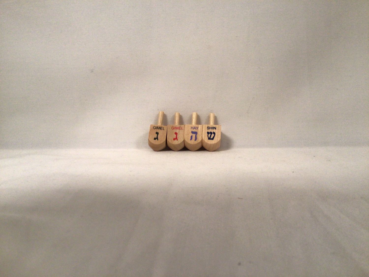 Small Natural Wood Dreidel