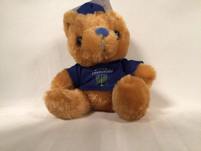 Plush Chanukah Teddy Bear with Chanukah T-Shirt