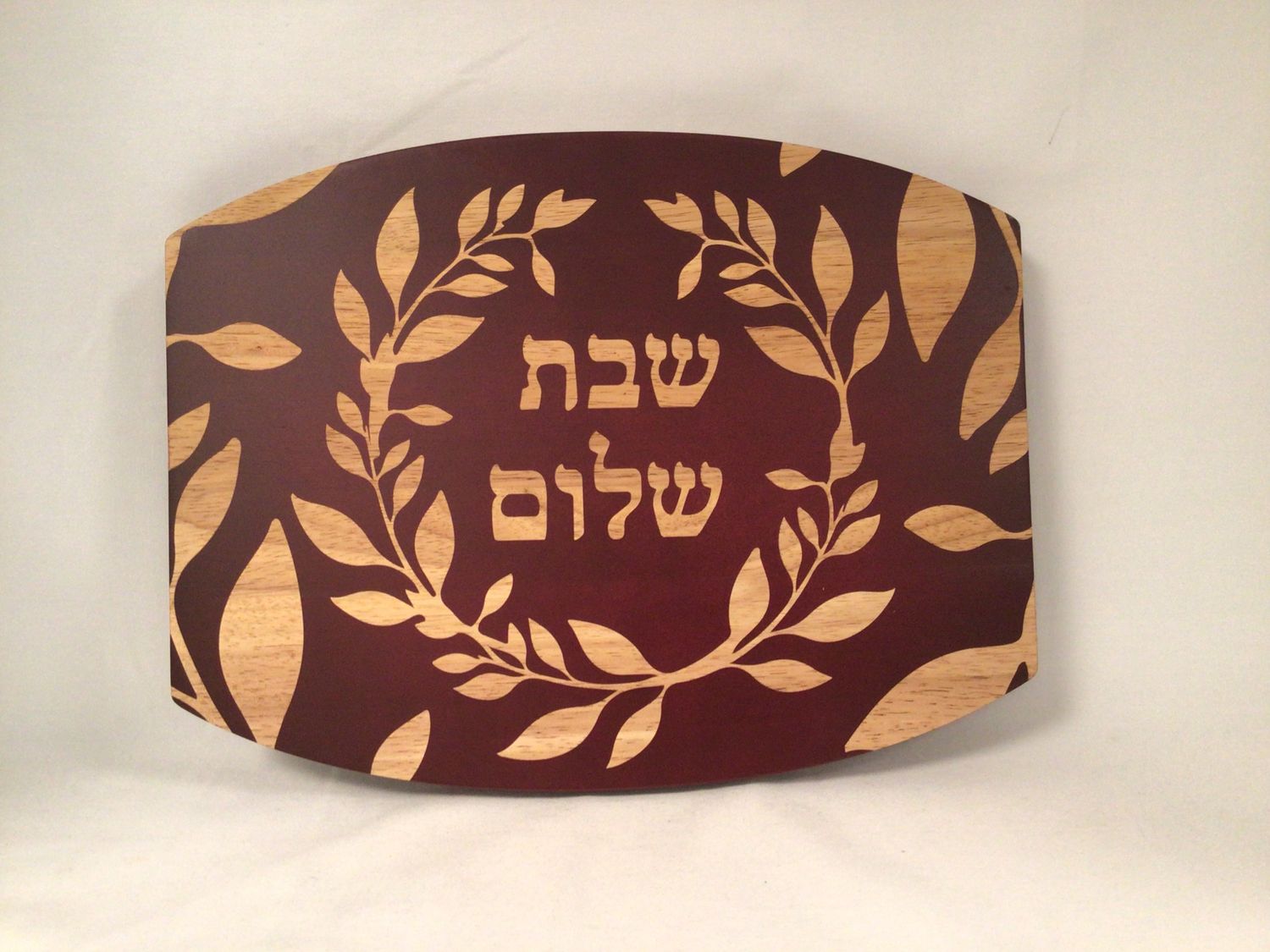 Mahogany Finish Wood Challah Board