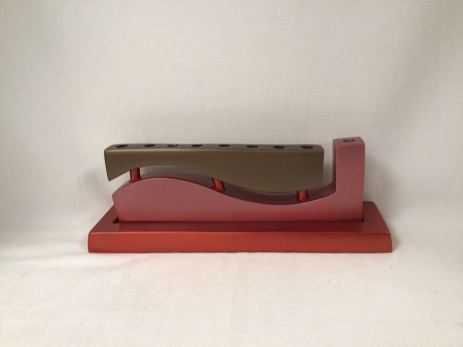 Aluminum Cast  Wave  Menorah