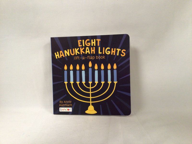 Eight Hanukkah Lights lift -a-flap board book