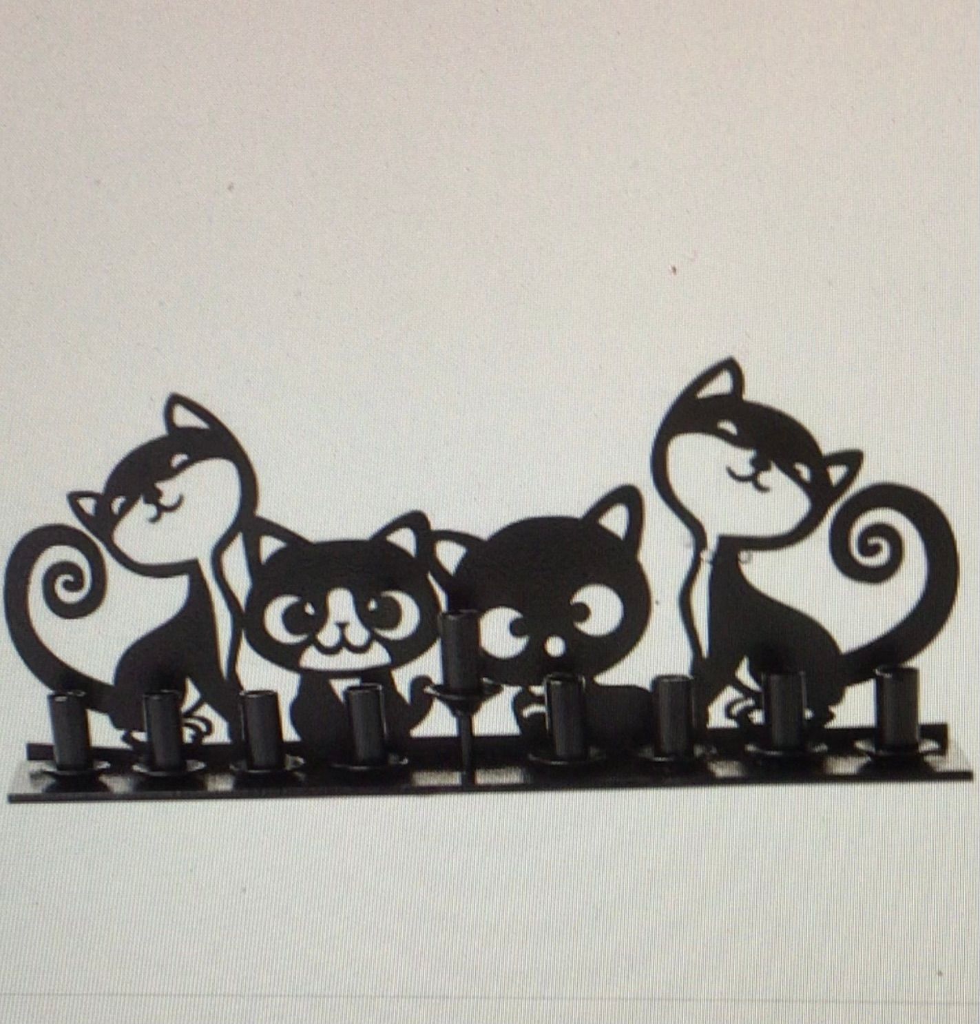 Cat&#39;s Meow Metal Menorah 