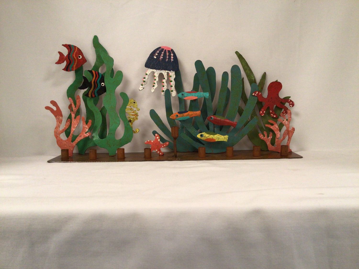 The Aquarium Metal Menorah