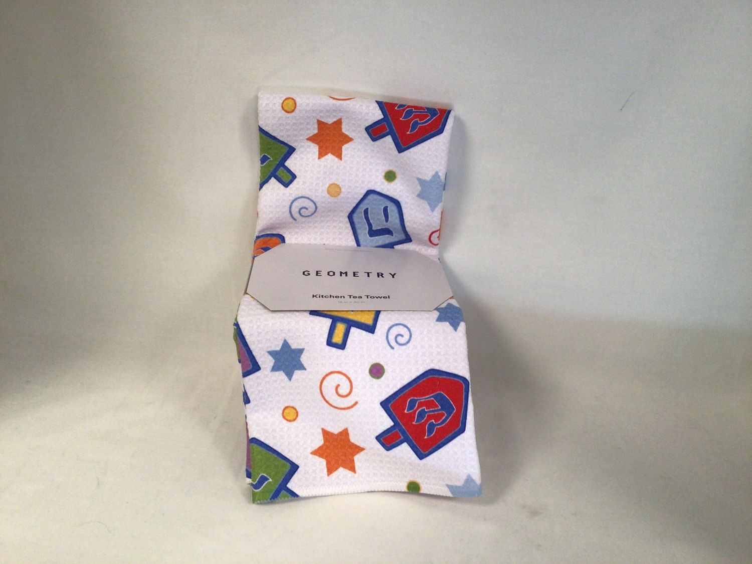 Geometry Dreidel Dreidel Dreidel Tea Towel