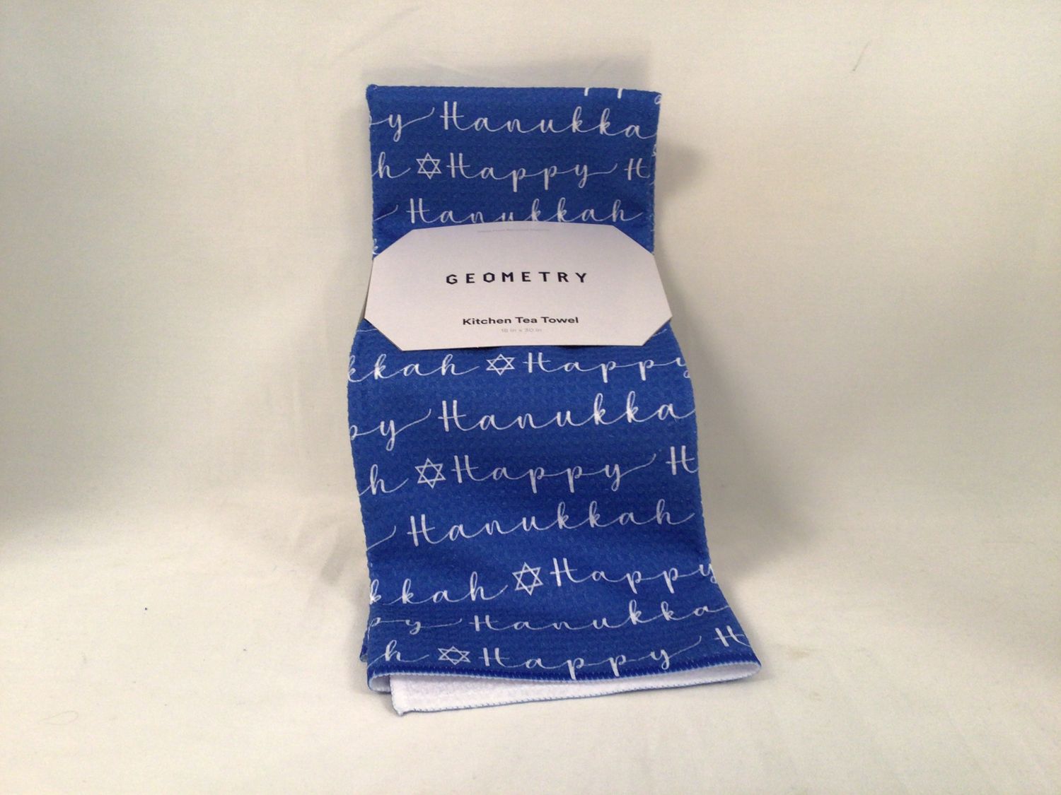 Geometry Happy Hanukkah Blue