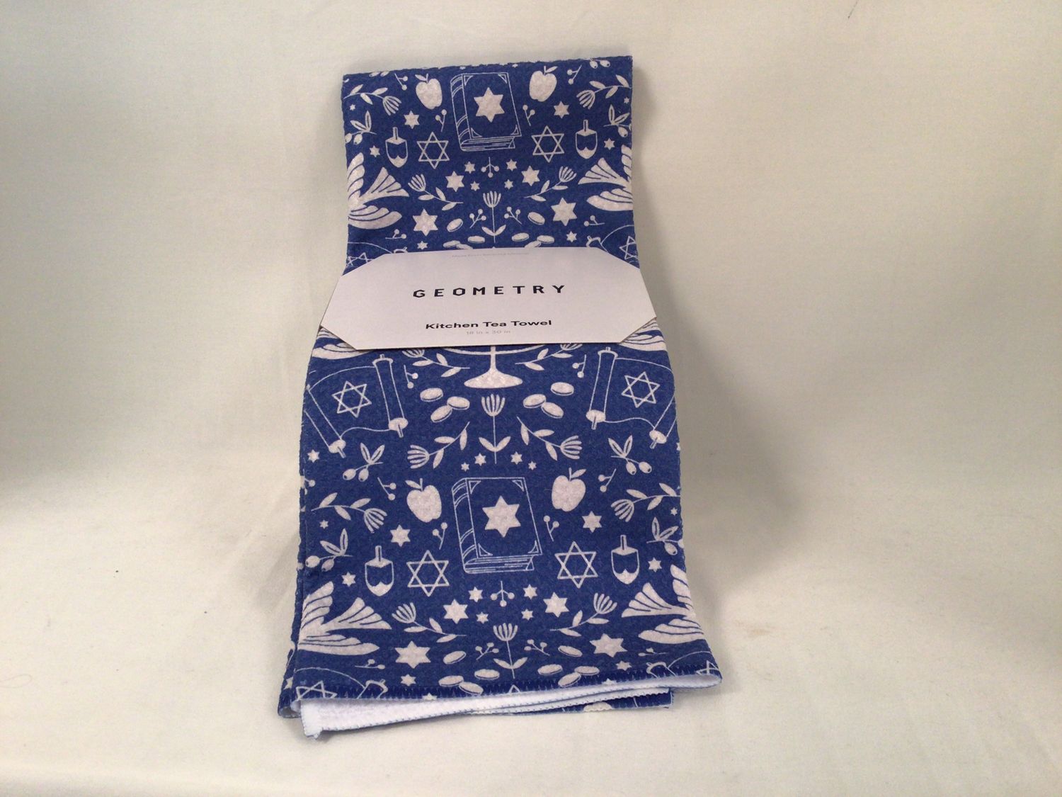 Geometry Hanukkah Sameach Tea Towel
