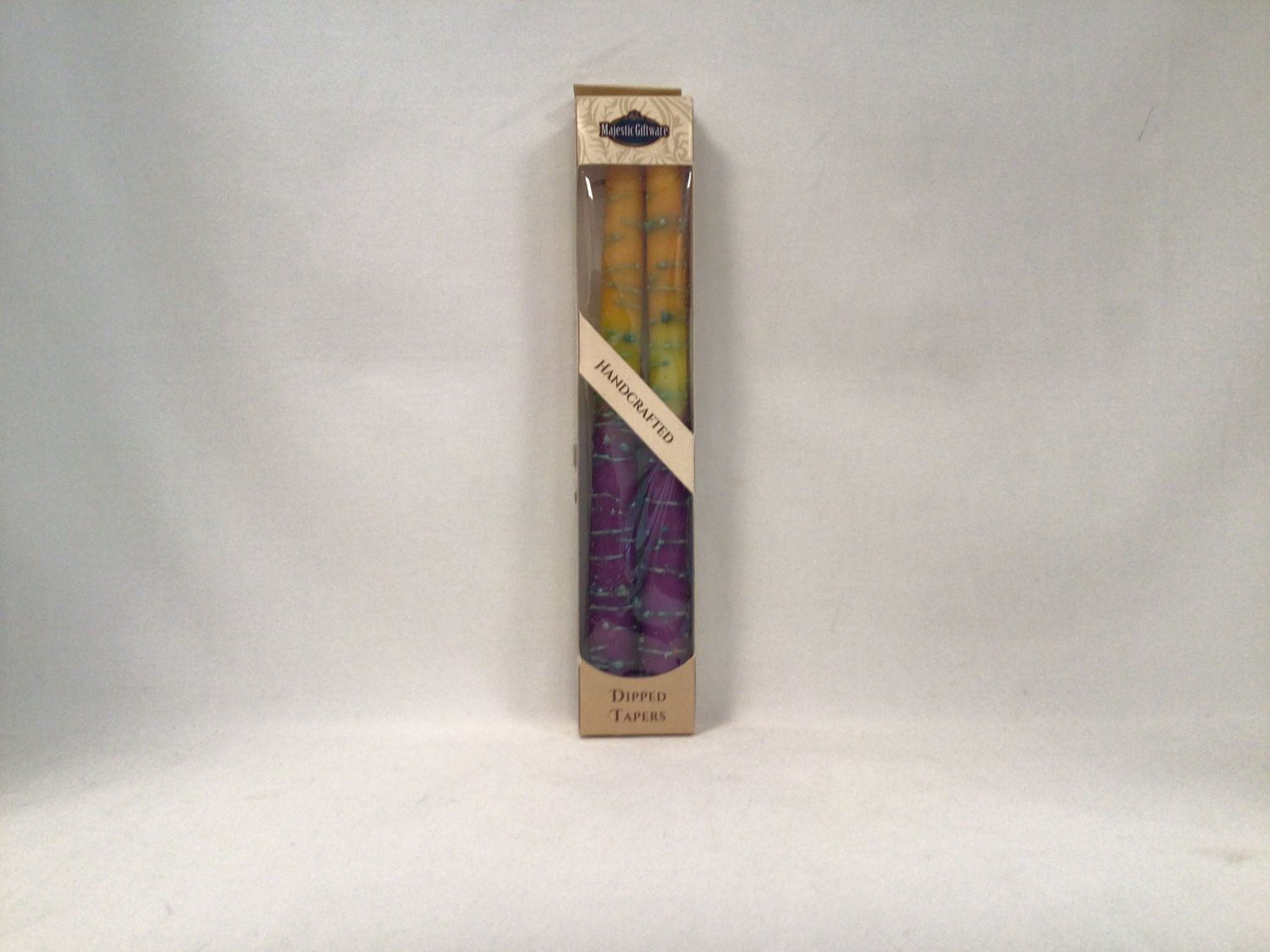 Safed Harmony Orange and Violet 10&quot; Taper Candles