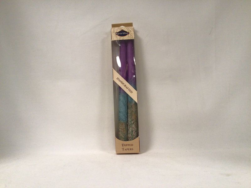 Safed Violet with Blue and Grey 10&quot; Taper Candles