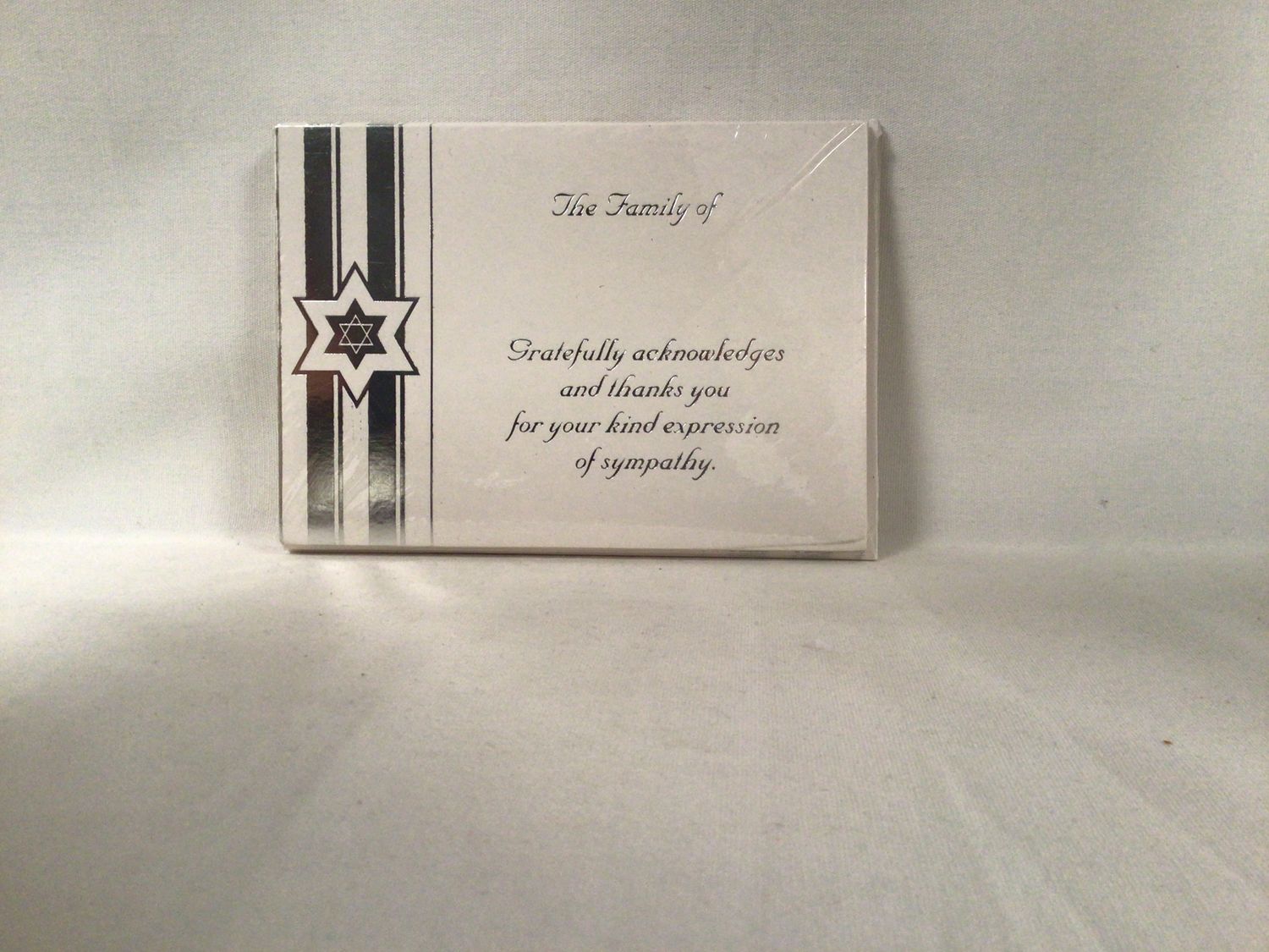 Package of Sympathy Cards with Star of David
