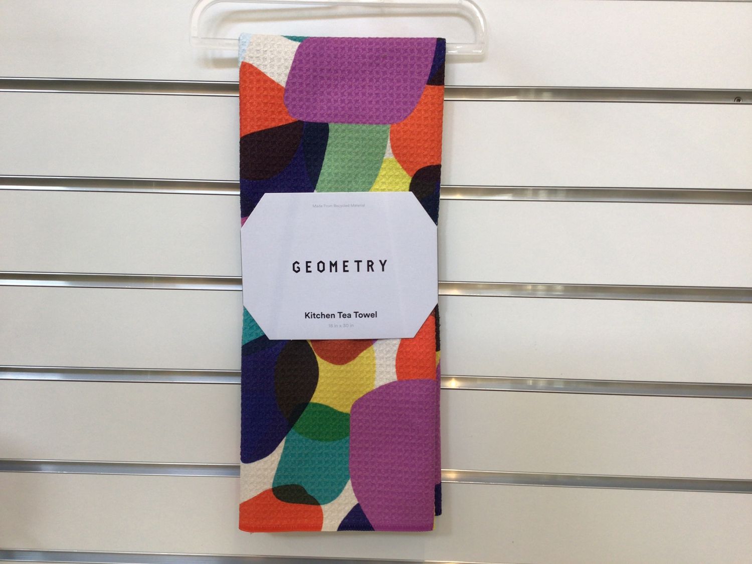 Geometry Colorful Pebbles Tea Towel