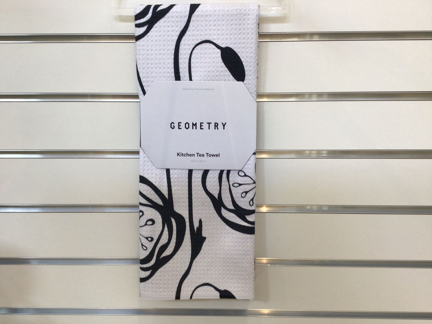 Geometry Smell the Flowers Tea Towel