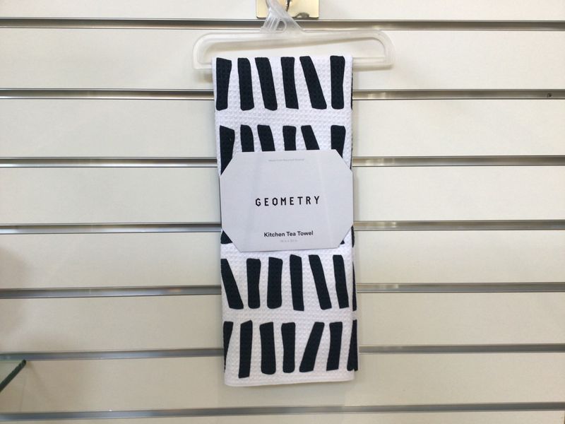 Geometry All Lined Up Tea Towel