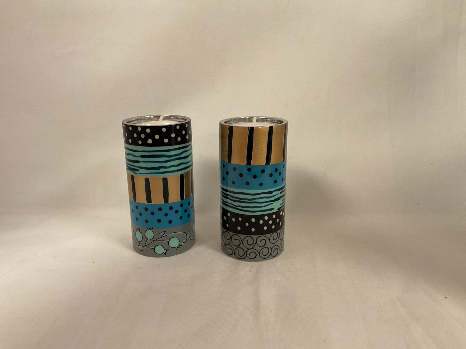 Hadarya Candlesticks Blue
