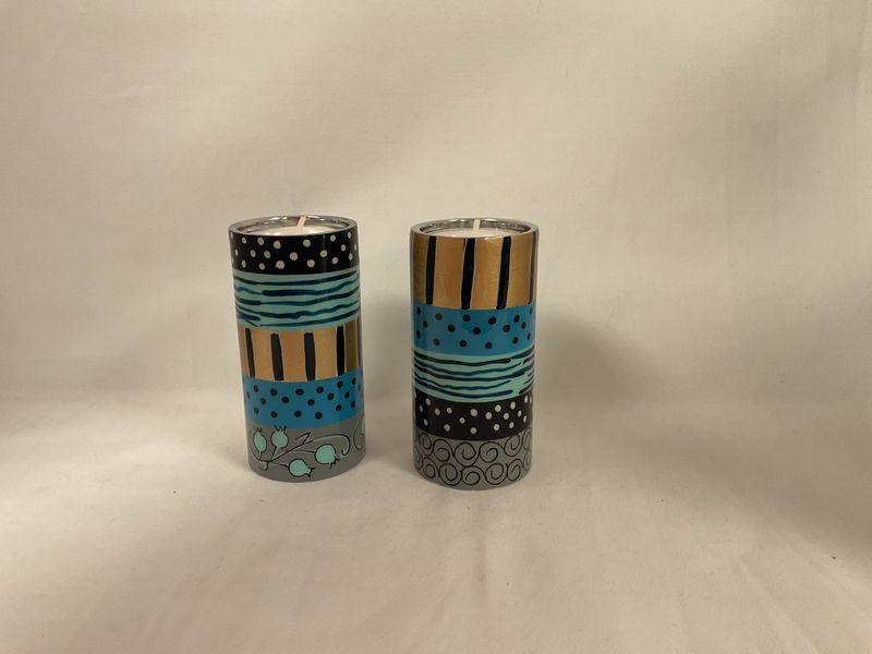 Hadarya Candlesticks Blue