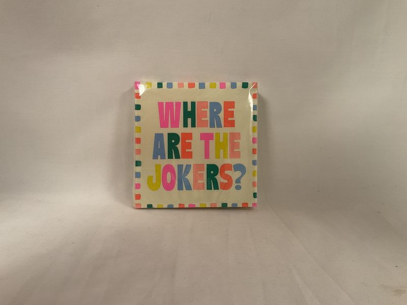 Where Are The Jokers Cocktail Napkins?