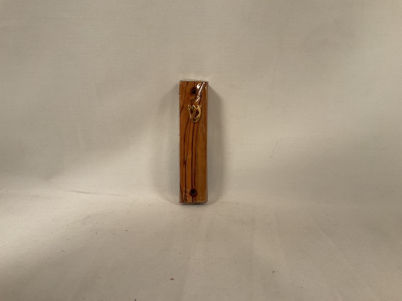 Simple Wood Mezuzah Made in Israel