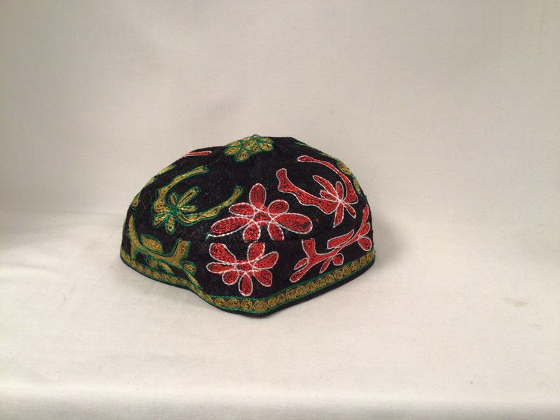 Buchari Black Kippah - SIZE  60